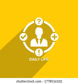 icon of daily life, Business icon vector