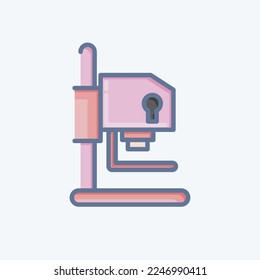 Icon Darkroom Equipment. related to Photography symbol. doodle style. simple design editable. simple illustration