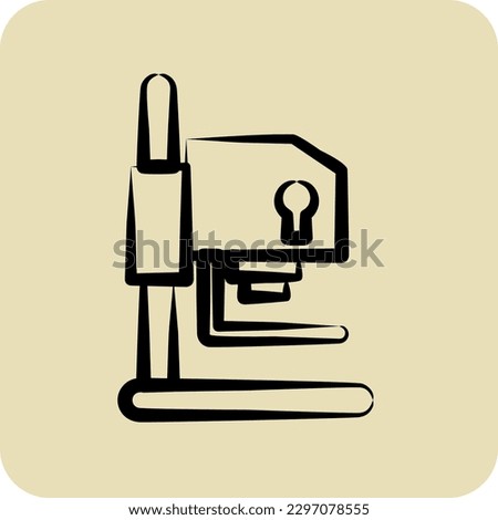 Icon Darkroom Equipment. related to Photography symbol. hand drawn style. simple design editable. simple illustration