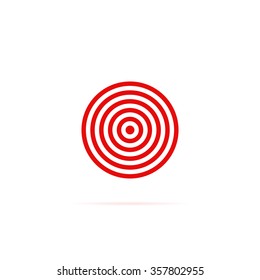 Icon darts target.