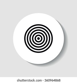 Icon darts target.