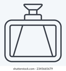 Icon Dash Cam. related to Spare Parts symbol. line style. simple design editable. simple illustration
