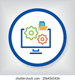 recursos de administración de datos de panel de iconos, archivo, carpeta, sistema 