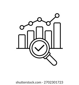 Icon a Data Analytics, isolated against a clean background.