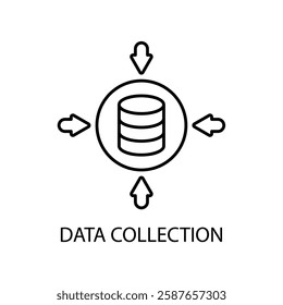 Icon a data collection, isolated against a clean background.
