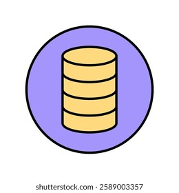 Icon a data, isolated against a clean background.
