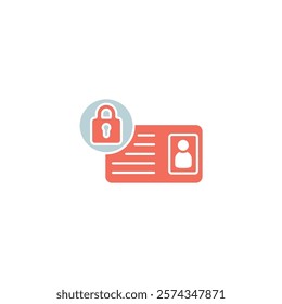 Icon a data privacy, isolated against a clean background.
