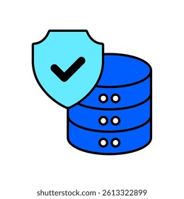 Icon a data protection, isolated against a clean background.