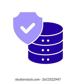 Icon a data protection, isolated against a clean background.