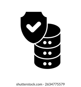 Icon a data protection, isolated against a clean background.