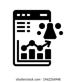 Científico de datos de iconos con esquema de estilo
