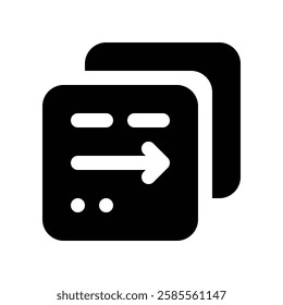 Icon Data Transfer With Style Glyph
