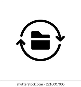 Icon Database Glyph, Flat Icon Logo Illustration Vector Isolated. Suitable for Web Design, Logo, App.