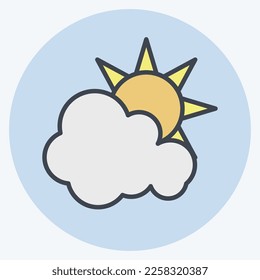 Icon Day Time. related to Environment symbol. color mate style. simple illustration. conservation. earth. clean