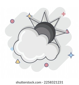 Icon Day Time. related to Environment symbol. Comic Style. simple illustration. conservation. earth. clean