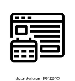 Icon Deadline With Style Outline