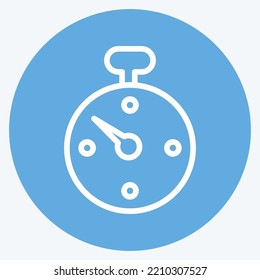 Icon Deadline. suitable for Startup symbol. blue eyes style. simple design editable. design template vector. simple illustration