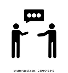 Icon a debate, isolated against a clean background.