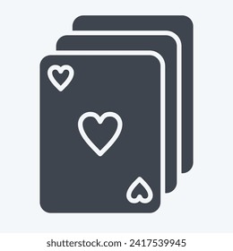 Deck de iconos. relacionado con el símbolo Magic. estilo glifo. diseño simple editable. ilustración simple