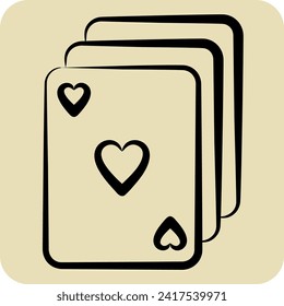 Icon Deck. related to Magic symbol. hand drawn style. simple design editable. simple illustration