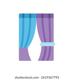 An icon for decorative curtain tiebacks.