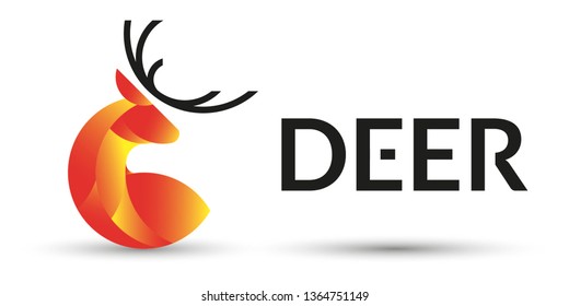 Icon of a deer vector.