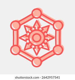 Icon defi. Crypto currency elements. Icon in two tone style.