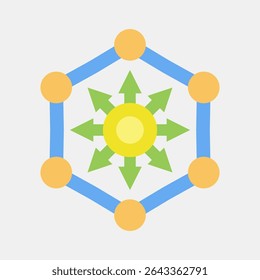 Icon defi. Crypto currency elements. Icon in flat style.