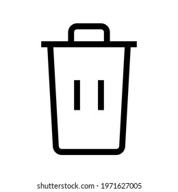 Icon Delete With Style Outline