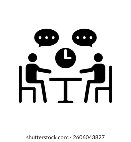 Icon a deliberation, isolated against a clean background.