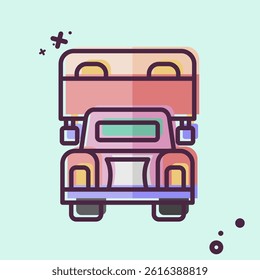 Icon Delivery Truck. related to Vehicle symbol. MBE style. editable