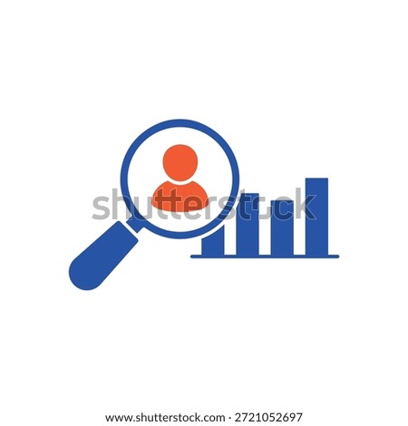 Icon a Demographic Analysis, isolated against a clean background.