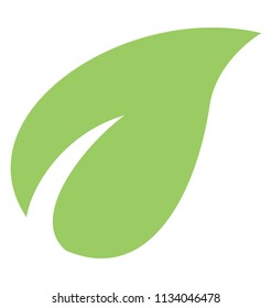 
An icon denoting common tree leaf i e one in number
