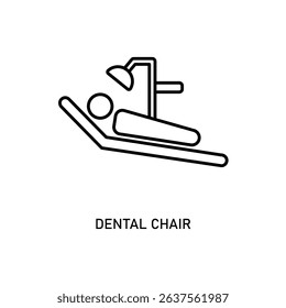 Icon a dental chair, isolated against a clean background.