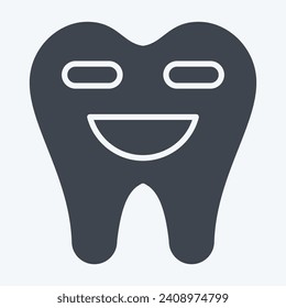 Icono Limpieza dental. relacionado con el símbolo dental. estilo glifo. diseño simple editable. ilustración simple