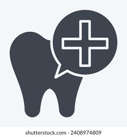 Icon Dental Implants. related to Dental symbol. glyph style. simple design editable. simple illustration