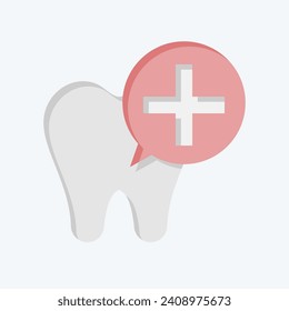 Icon Dental Implants. related to Dental symbol. flat style. simple design editable. simple illustration