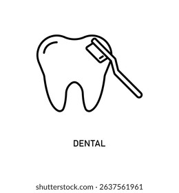 Icon a dental, isolated against a clean background.