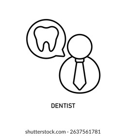 Icon a dentist, isolated against a clean background.