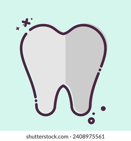 Icon Dentist. related to Dental symbol. MBE style. simple design editable. simple illustration