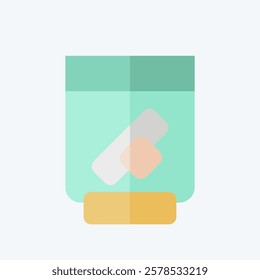 Icon Dentures. related to Retirement symbol. flat style. design editable