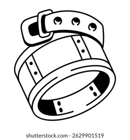  Um ícone representando um manguito de braço projetado no estilo doodle