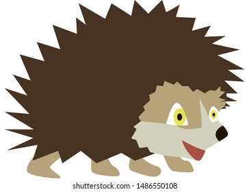 icon depicting a brown cartoon hedgehog