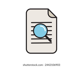 Icon depicting documents, suitable for web and mobile applications, isolated for use in graphic and design. Illustration a vector