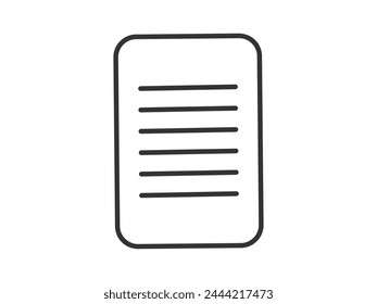 Icon depicting documents, suitable for web and mobile applications, isolated for use in graphic and design. Illustration a vector