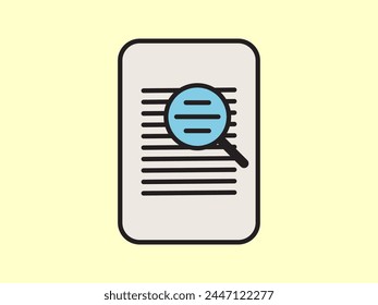 Icon depicting documents, suitable for web and mobile applications, isolated for use in graphic and design. Illustration a vector