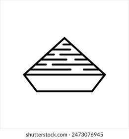 icon depicting a simple pyramid