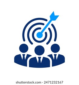 Icon depicting team target achievement.