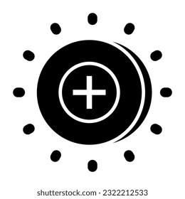 Un diseño de icono del signo de adición