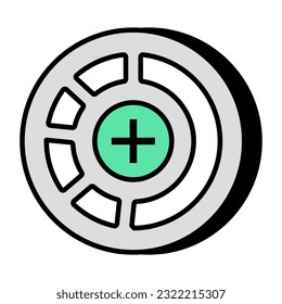 Un diseño de icono del signo de adición